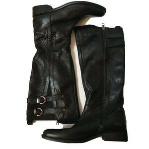 Dune London Boot  Tirrent Black Leather Knee High Size 8US/39EU
